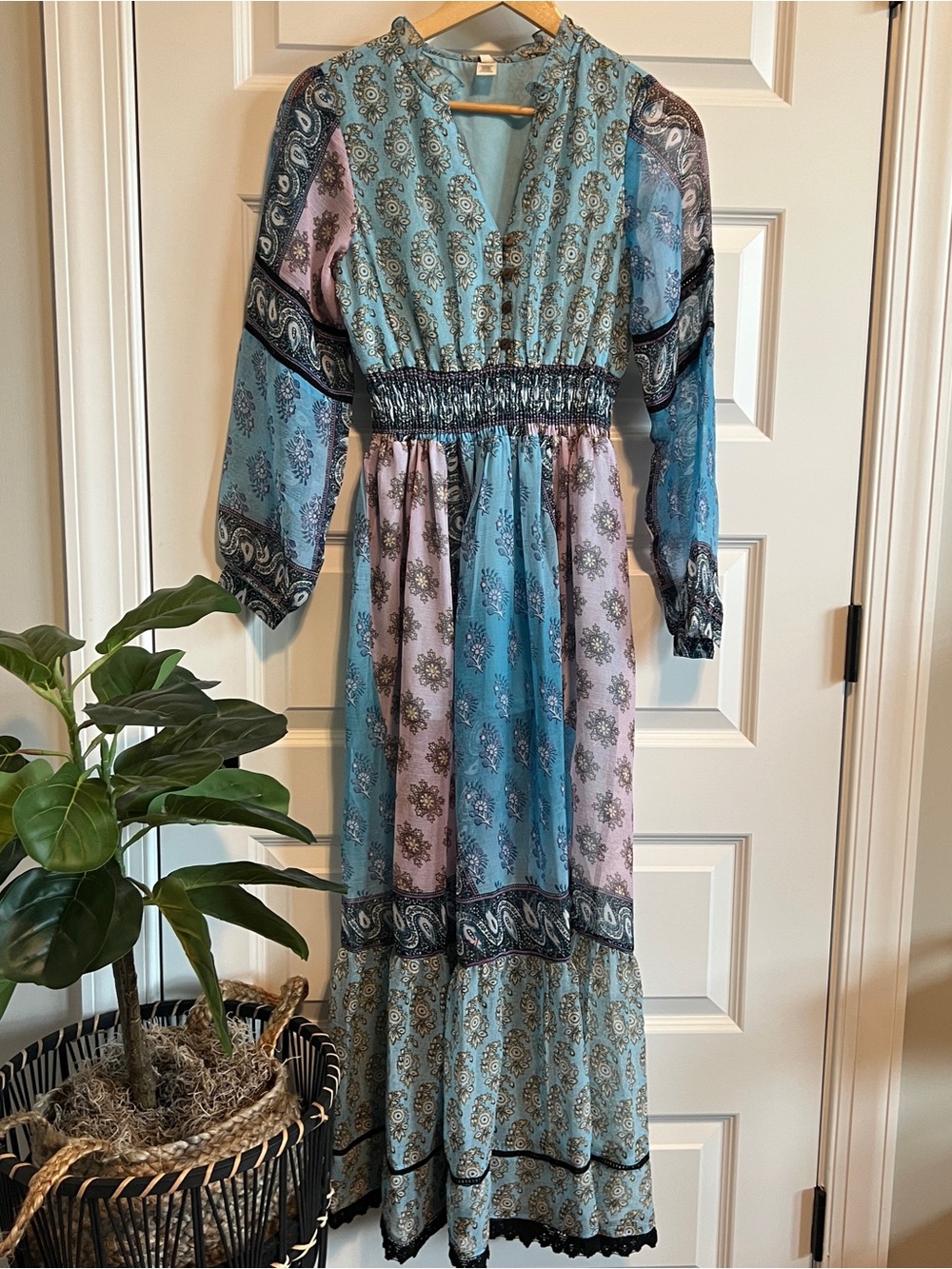 RAGA Anthropologie Floral Maxi XS NWT